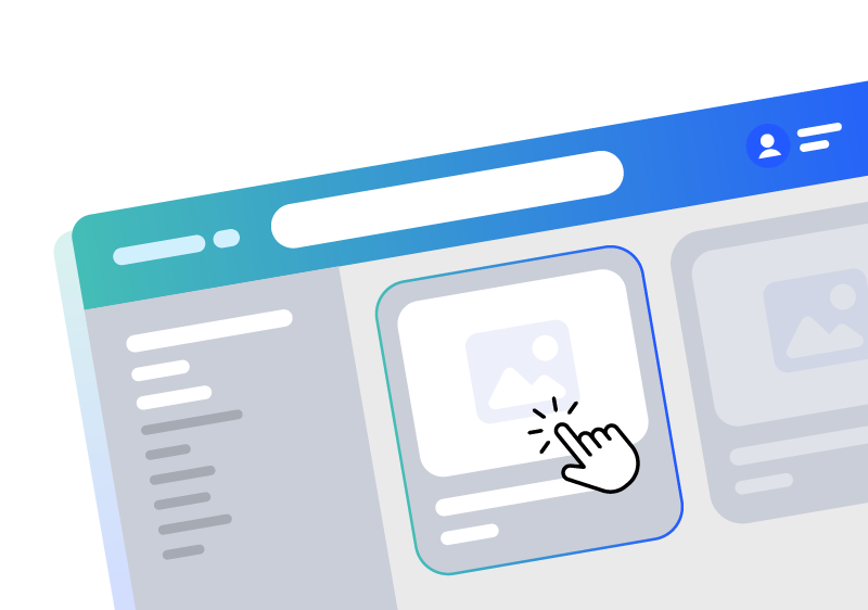 Une interface self-service simple et intuitive